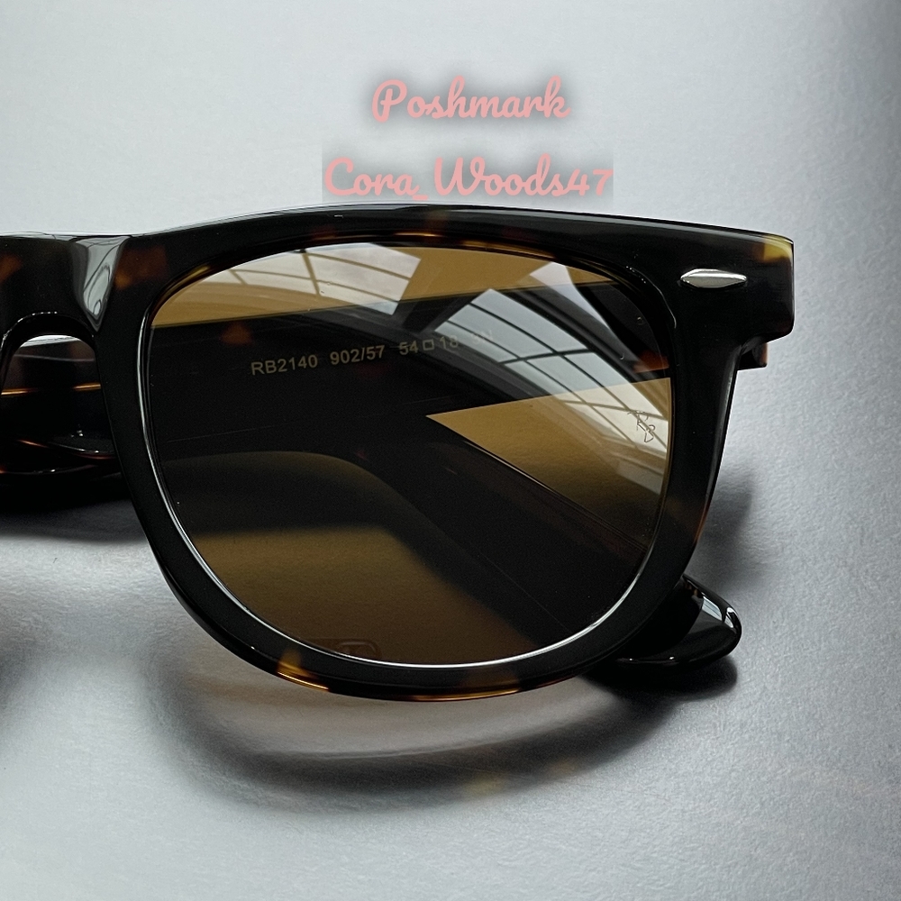 RayBan Wayfarer Tortoise Brown RB2140 Unisex 50 / 54 New - Picture 6 of 16